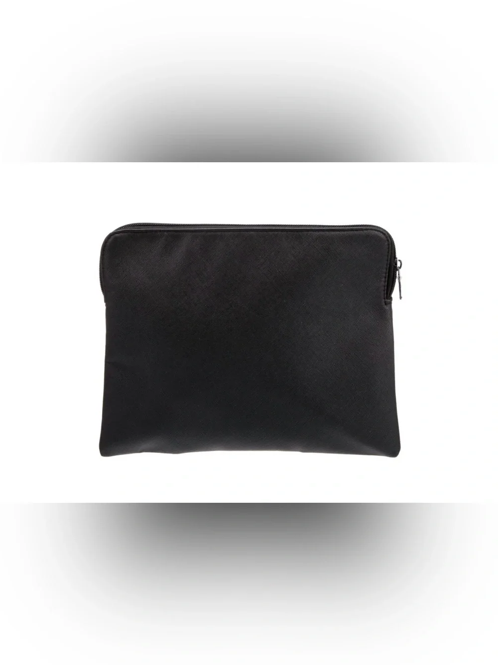 BVLGARI Luxury Makeup Pouch / iPad Case  Black & Silver NWOT